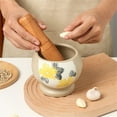 thumbnail image 3 of Multifunctional Seasoning Pounder Ceramic Manual Spice Bowl Mortar and Pestle Set Herb Grinder, 3 of 5