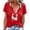Red, variant on Women Canada National Pride T Shirt Maple Leaf Canadian Flag Round Neck Short Sleeve Tee Women National Day 1st July Patriotic Streetwear Women’s T-Shirt for Canada Day Celebration
