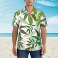 thumbnail image 5 of Flower Wallpaper Men's 3d Print Casual Button Down Shirts, Novelty Hawaiian Short Sleeves M, 5 of 8