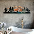 thumbnail image 5 of HELLOYOUNG Tiki Forest Moose Metal Wall Art Hangable Rustic Home Decor for Living Room Indoor Hanging Ornament Craft Christmas Supplies Indoor Decoration, 5 of 8