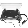 thumbnail image 1 of Audio-Technica AT-LP60XHP-GM Fully Automatic Belt-Drive Turntable – Gun Metal, 1 of 3