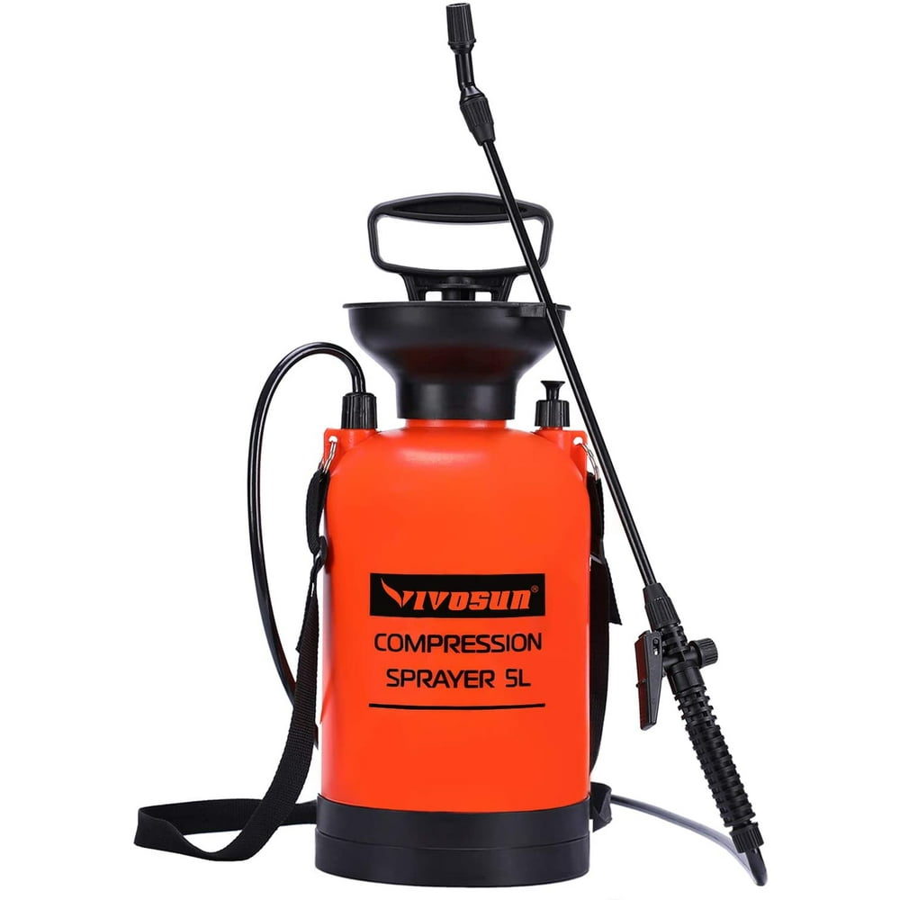 1.3 Gallon Lawn and Garden Pump Pressure Sprayer with Pressure Relief
