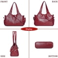 thumbnail image 7 of Sunyuer Vintage Hobo Bag for Women - Large Capacity Crossbody Shoulder Handbag with Multi Pockets, 3-Way Carry, Adjustable Strap, 7 of 7