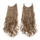 thumbnail image 1 of Nvzi Extensión de cabello invisible con hilo de pescar, fibra sintética larga ondulada y rizada, extensión de cabello ajustable estilo diadema, 16 pulgadas, 1 pieza, estilo G, 1 of 5