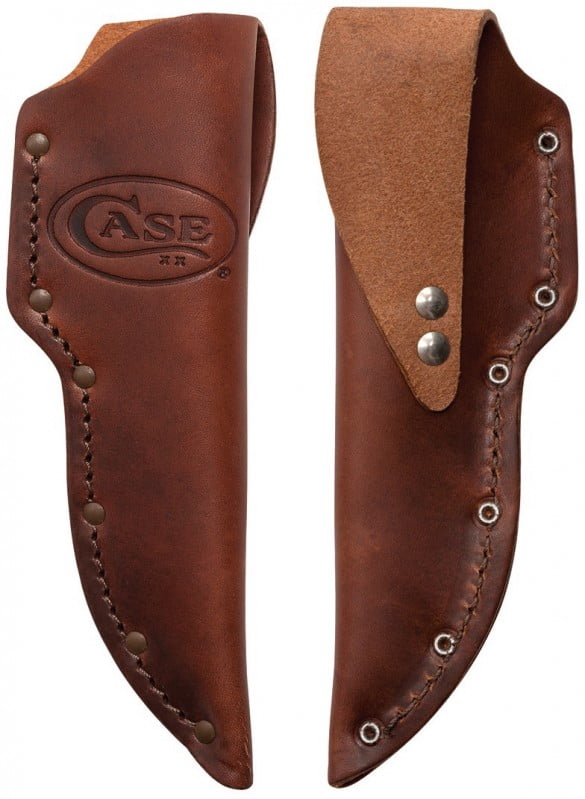 Case Knives 00398 Ridgeback Hunter Fixed Blade Knife – Rosewood Handle, Tru-Sharp Stainless Steel, Leather Sheath, Full Tang Hunting Knife