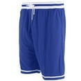 thumbnail image 2 of Pantalones cortos deportivos ANGGREK de baloncesto azul de secado rápido para hombre poliéster con bolsillo, 2 of 8