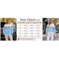 thumbnail image 2 of TEMOFON Sweatshirts for Women Fall clothes Colorblock Crew Neck Long Sleeve Shirts for Winter Tops Trendy Clothes Sweat Shirts Blue L, 2 of 9