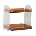 thumbnail image 2 of TISHITA Desktop Organizer Shelf, Desktop Storage Rack, Modern Acrylic Desk Shelf Organizer Bookshelf for Office, Living Room, Dresser Stone Pattern, 2 of 7