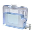thumbnail image 3 of Plastic Drink Dispenser With Spout, Clear Plastic Water Jug with Leak-Proof Spigot, Rectangular Beverage Container for Parties, Picnics, Lemonade and Iced Tea, 3 of 5