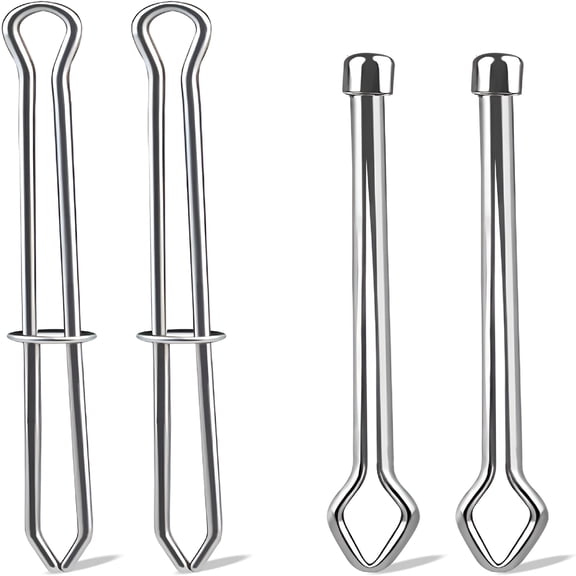 TUWAFE Drawstring Threader Tool,4 Pack Metal Bodkin for Reinserting Lost Drawstrings - Quick Rope & Elastic Insertion for Hoodies,Sweatpants,Jackets,Shorts