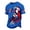 01 Blue, variant on USA Soccer Men Women American Flag Soccer Shirt USA Flag Breeze Shirt Lightweight Short Sleeve Football