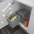 thumbnail image 3 of Punch Storage Bracket Organizer for Wrap Garbage Bags and Kitchen Cabinet Refrigerator Side Space Saving Rack, 3 of 6