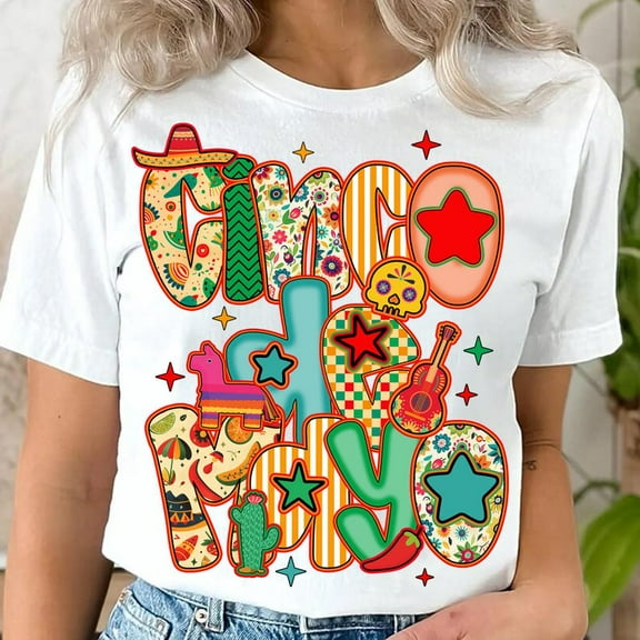 Cinco de Mayo T-Shirt, Mexico Festival Shirt, Tacos Shirt, Mexican Party Shirt, Mexican Girly Festival Shirt 2025