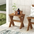 thumbnail image 3 of Furinno Tioman Outdoor Hardwood Side Table Flower Stand, 3 of 6