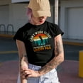 thumbnail image 2 of Distressed Vintage I Can't Work, Feeling Under Par with Shadow of a Golf Player, Golfing or Golfer Themed Merch Gift, Black T-Shirt, Small, 2 of 5