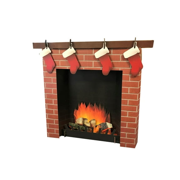 3D Fireplace, Advanced Graphics Standup, 45" H x 50" W x 5.83" D
