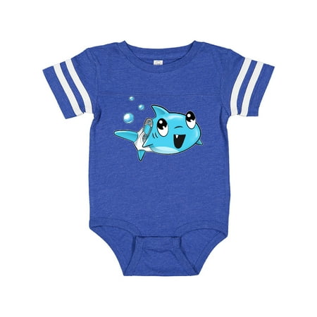 

Inktastic Cute Little Shark wearing diaper Gift Baby Boy or Baby Girl Bodysuit