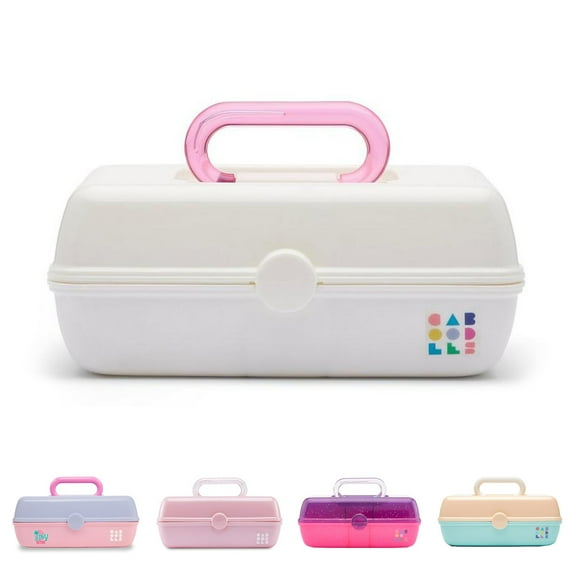 Caboodles Pretty in Petite Makeup Bag Compact Make-up Case - White (Plastic)