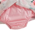 thumbnail image 3 of Bullpiano Baby Girls Floral Romper Bodysuit Tutu Dress Infants Casual Sleeveless Jumpsuit With Headband 0-24M, 3 of 8