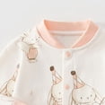 thumbnail image 5 of Karoyedx Baby Girls Winter Rompers Baby Girl Boy Clothes Long Sleeve Romper One Piece Jumpsuit First Birthday Outfit Spring Fall Winter Pink Size,9-12 Months, 5 of 7