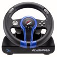 thumbnail image 2 of Flashfire Super Manic Racing Steering Wheel and pedals for PC and Nintendo Switch, Blue, 2 of 11