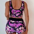 thumbnail image 3 of Gibobby Trajes de Natación para Mujer Bikini de cintura alta para mujer, bañadores sexys de dos piezas con realce, traje de baño Vintage, conjunto de Bik(Morado,M), 3 of 5