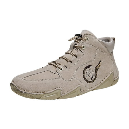 

Rdeuod Mens Shoes Casual High-Top Pigskin Breathable Shoes