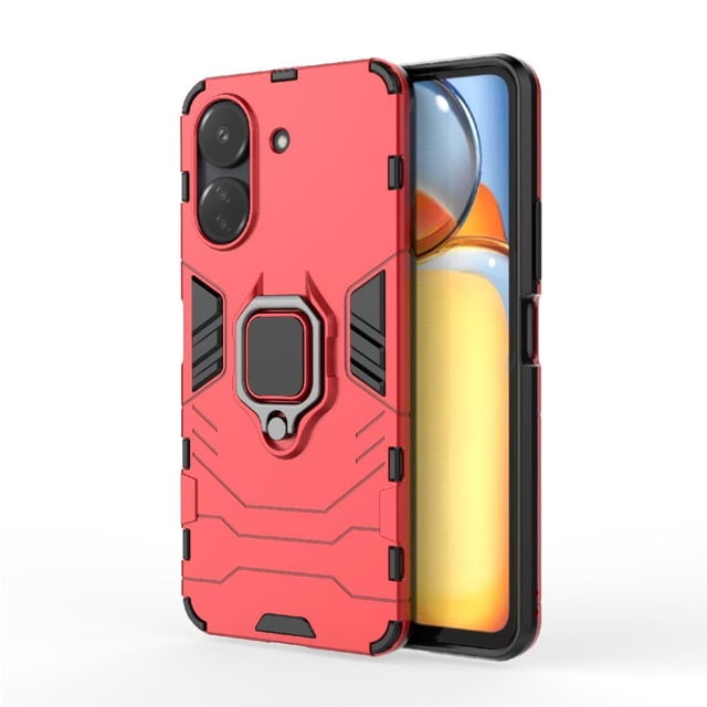Funda para Xiaomi Redmi 13C 4G con Soporte Anillo Giratorio 360° y Protección Resistente a Golpes y Caídas