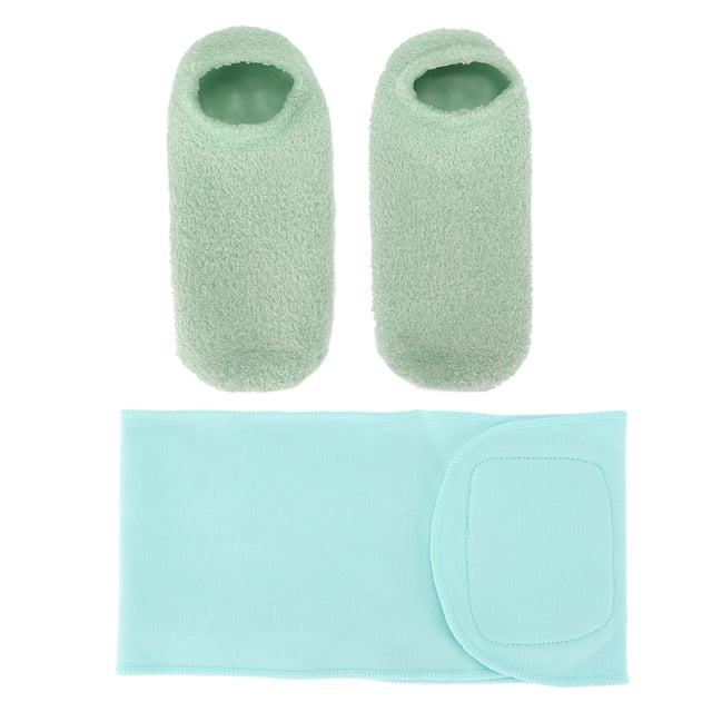 Calcetines de gel revitalizantes para pies que hidratan profundamente la piel agrietada, curan con aceites esenciales y son exfoliantes.