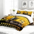 thumbnail image 6 of 3pcs Excavator Comforter Set, Construction Bedding Set for Bedroom or Guest Room Decor, All Seasons Quilt Machine Washable Duvet with 2 Pillowcases, 6 of 7