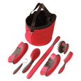 thumbnail image 1 of Tough 1 Great Grip Grooming Package (8-Piece), Red, 1 of 3