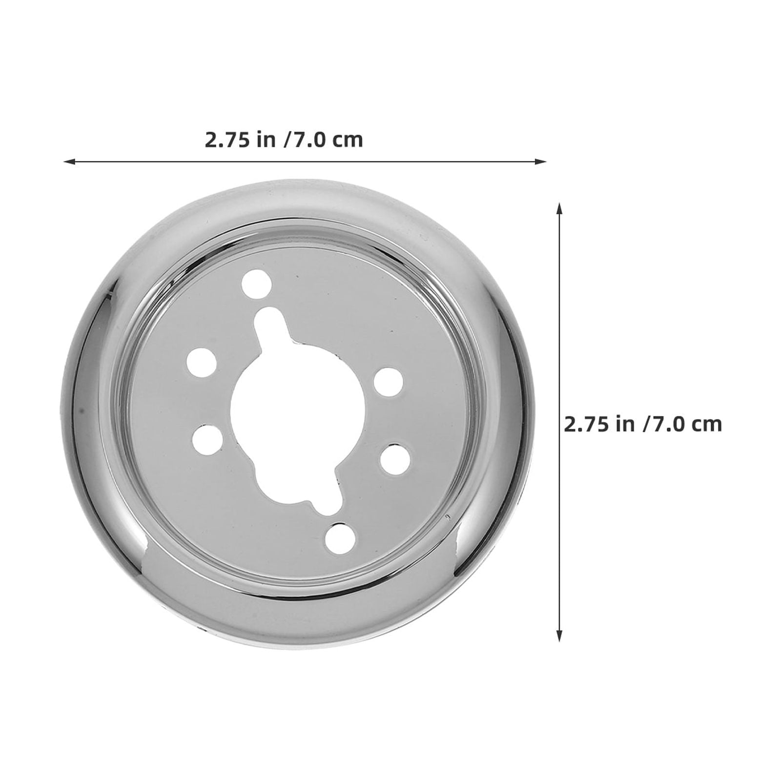 DEEPCRAFF 6Pcs Plated Silver Bbq Grill Control Knob Base Easy Install Replacement for Gas Stove and Oven