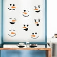 thumbnail image 4 of Visland Creative Snowman Decals Christmas Wall Decals Snowman Faces Decals Christmas Pantry Decals Snowman Refrigerator Decals Winter Decor Christmas Decor, 4 of 7