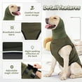 thumbnail image 4 of Kselythan Dog Anxiety Relief Vest,Dogs Comfort Anxiety Shirts With Reflective Stripe,Breathable Puppy Soft Jacket,Fireworks Thunder Separation&Thunderstorm Canine Stress Relief Coat, 4 of 8