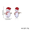 thumbnail image 2 of Fiudx Pendientes Navideños de Moda para Mujer Pendientes de Papá Noel, 2 of 2
