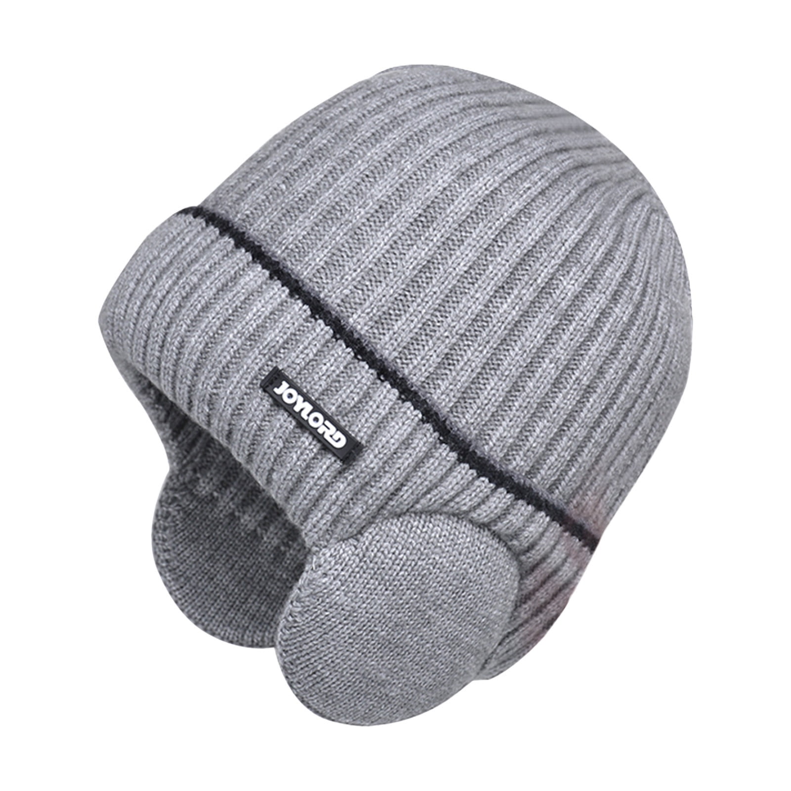 ZDDO Unisex Foldable Wool Knit Hat – Warm Ear Protection Slouchy Beanie For Men & Women