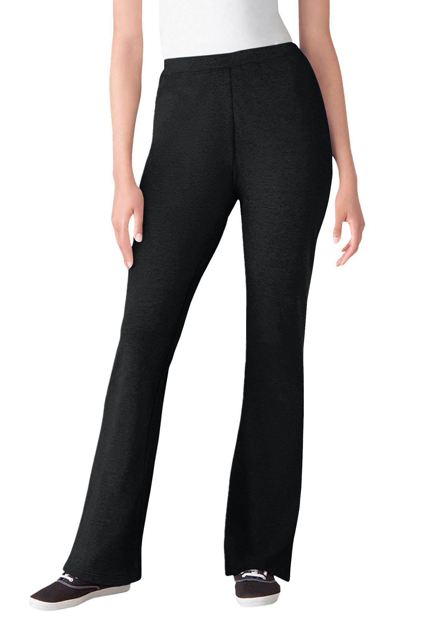 Betrouwbaar Goneryl Versnellen Woman Within Women's Plus Size Tall Stretch Cotton Bootcut Yoga Pant Pant -  Walmart.com