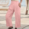 thumbnail image 4 of Akiihool Women's Pants Casual Women's Joggers High Waisted with Zipper Pockets Tapered Workout Pants for Women (Pink,XL), 4 of 5