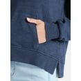 thumbnail image 4 of Time and Tru Women's Split Neck Hoodie, Sizes XS-3XL, 4 of 5