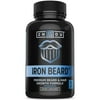 IRON BEARD Beard Growth Vitamin Supplement for Men - Fuller, Thicker, Manlier Hair Growth - 18 Essential Vitamins, Minerals & Proteins - Biotin, Collagen, Saw Palmetto & More - 60 Capsules