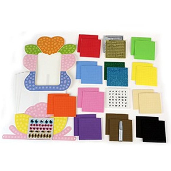 Kit de mosaicos para niños SpiceBox con 600 piezas y tiara