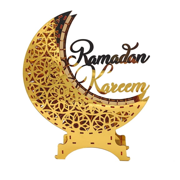 Cheapark Ramadan Festival LED Light Ornament Luminous Table Decor Handcrafted Craft Stylish Accent For Home Desktop Interior Decoration