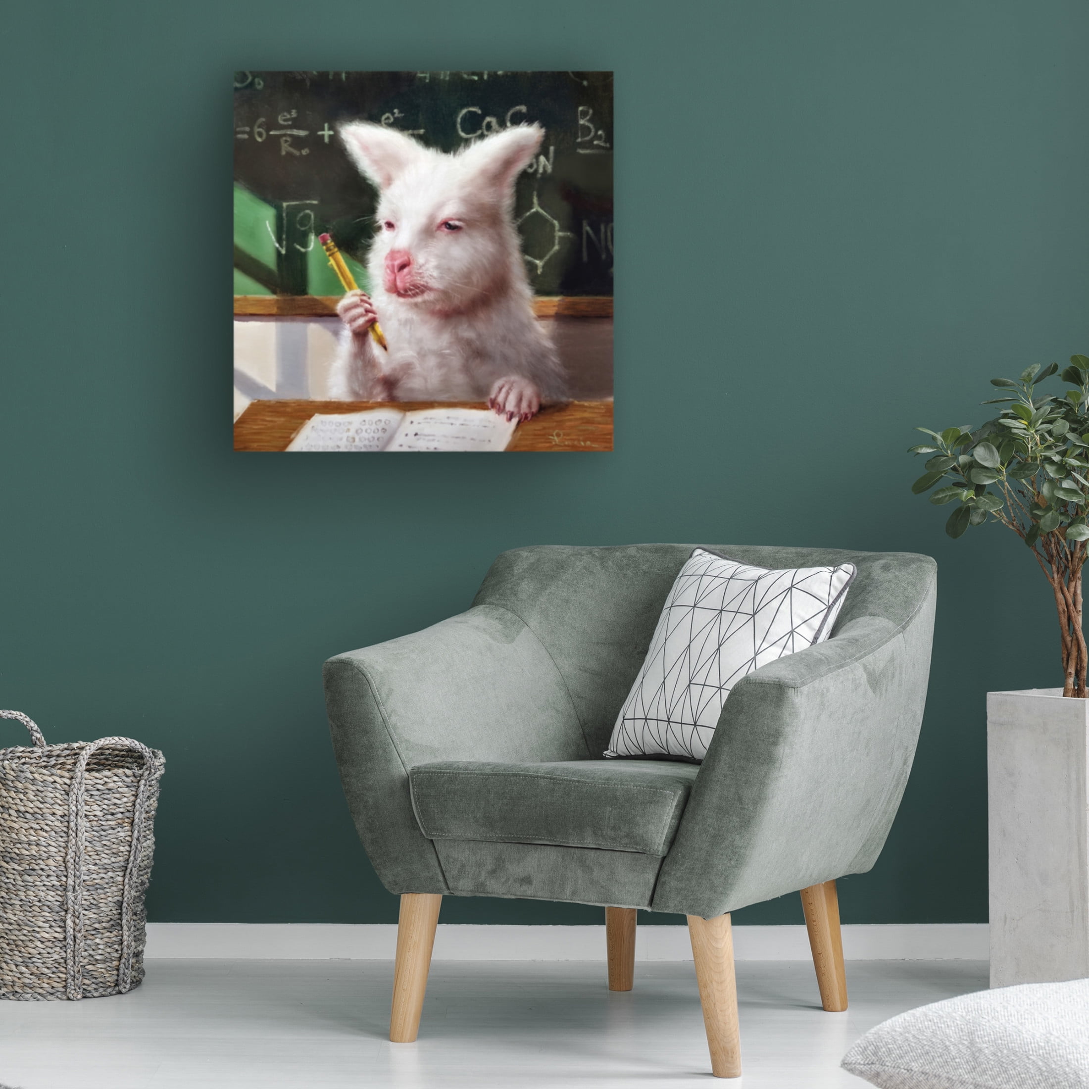 Canvas Wall Art - Lucia Heffernan 'Zoned Out' Wall Art for Living Room, Bedroom, or Office Décor by Trademark Fine Art - 24 x 24 Inches