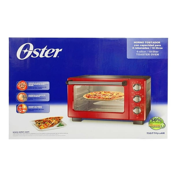 Horno Electrico Oster 18 Litros Rojo Bodega Aurrera en línea