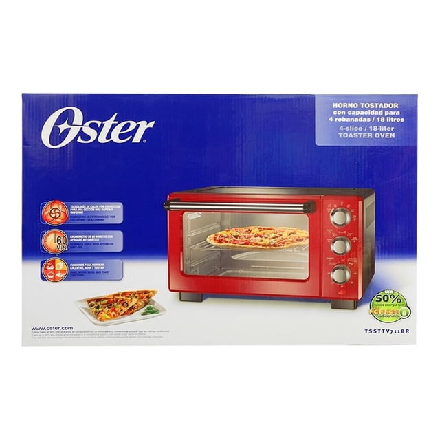 Horno Electrico Oster 18 Litros Rojo