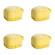 thumbnail image 1 of Guantes Masaje para Baño Cepillo Con Caja Champú Silicona Y Gatos () Amarillo, 1 of 4