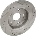 thumbnail image 2 of Rear Brake Disc Cross-drilled and Slotted Solid Pro-Line Series for 2005-2007 Accord Hybrid 6 Cyl 3.0L, 2 of 5