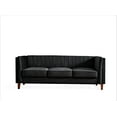 thumbnail image 5 of Uspridefurniture Plainfield Line Tufted Square Design Velvet 2Pcs Living Room Set,Black, 5 of 5