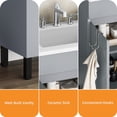 thumbnail image 5 of Craftian 24.9" Bathroom Vanity with Top Sink, Modern Free Standing Bathroom Storage Cabinet with Soft Close Door, Gray, 5 of 10