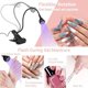 thumbnail image 3 of ASENTER 3W UV Gel Nail Lamp Set American Caps, for UV Gel Glues Gel Nail Polish, Mini Curing Lamps for Resin Curing, USB Ultraviolet LED with Clip, 3 of 5